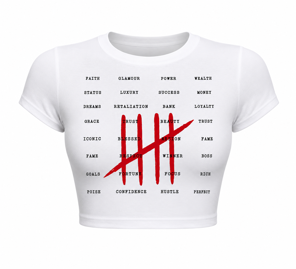 Tally Marks Crop Top