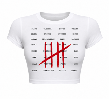 Tally Marks Crop Top
