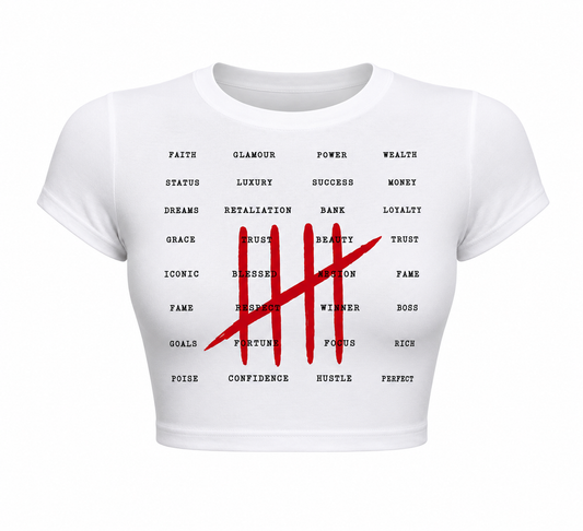 Tally Marks Crop Top