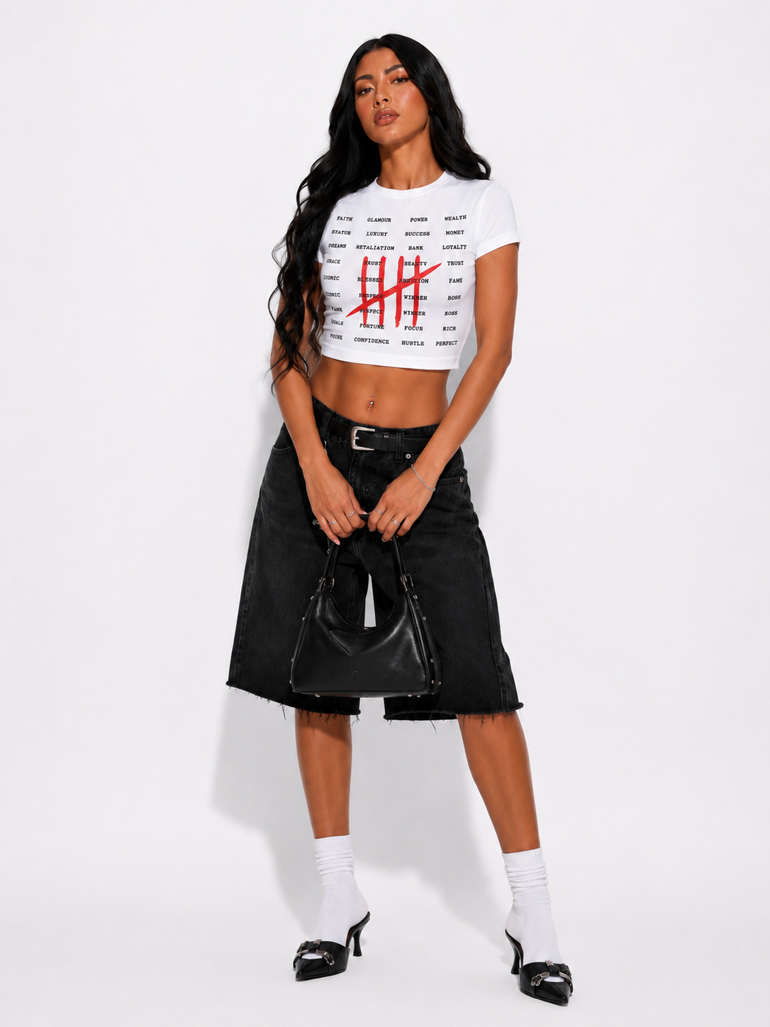 Tally Marks Crop Top