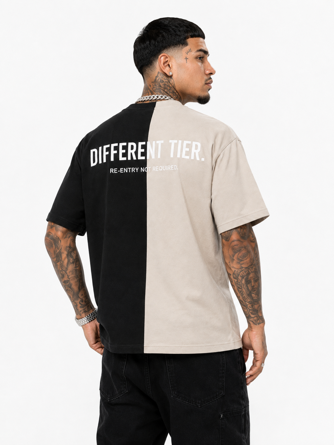 Different Tier. Split Tee